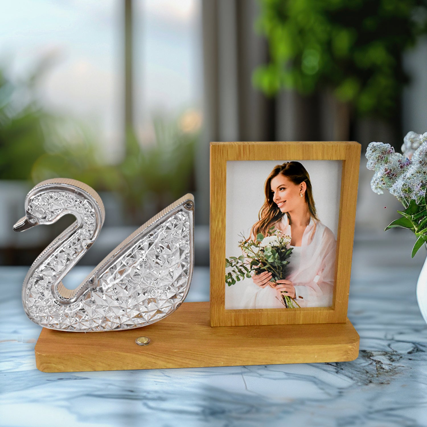 Duck Shape Cystal Led Lamp  Photo Frame Night Lamp  Wedding Gift  Love Couple Duck Shape Cystal Led Lamp  Photo Frame Night Lamp  Wedding Gift  Love Couple